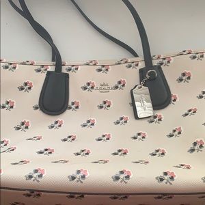 Coach floral tote and wallet set